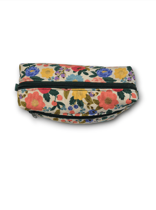 Neceser grande flores beige