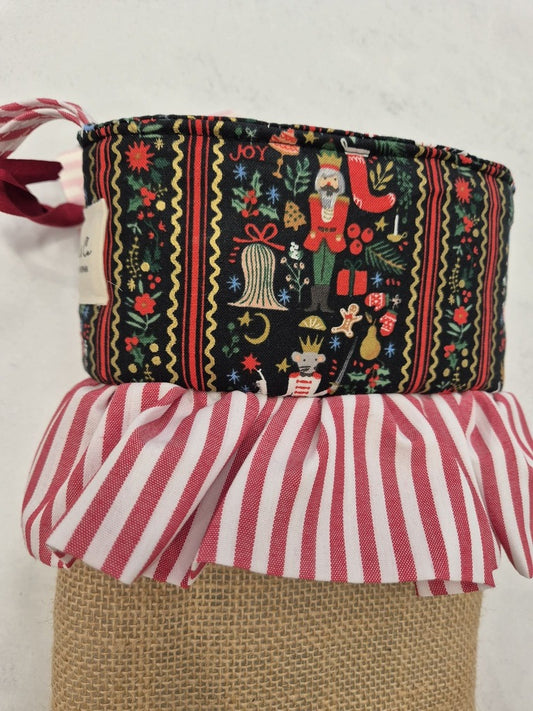 Bota navidad arpillera joy