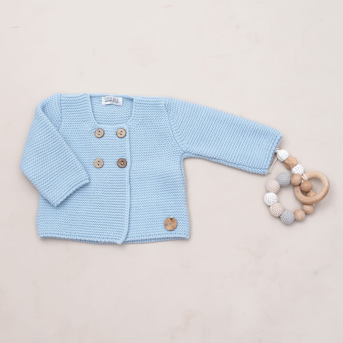 Chaqueta cruzada celeste Pangasa Baby