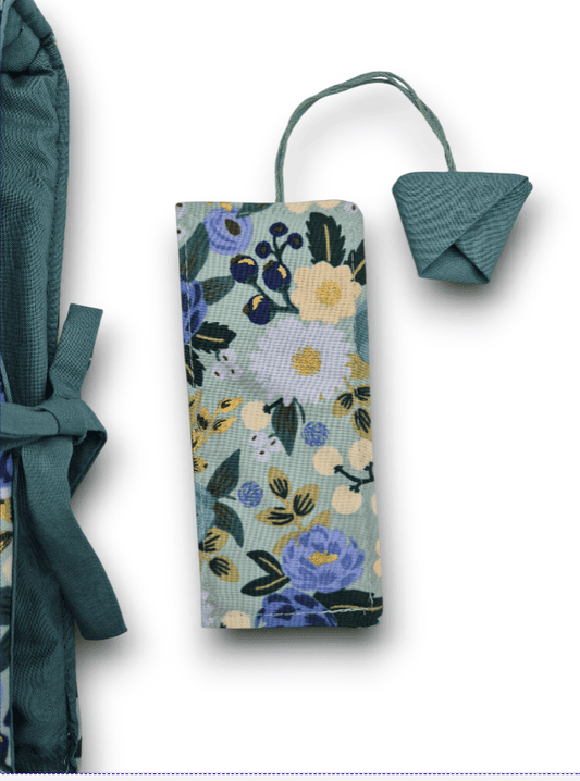 Funda libro flores azul Mini and co