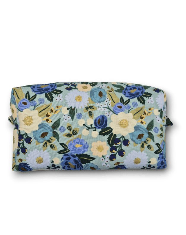 Neceser grande flores azul Mini and co