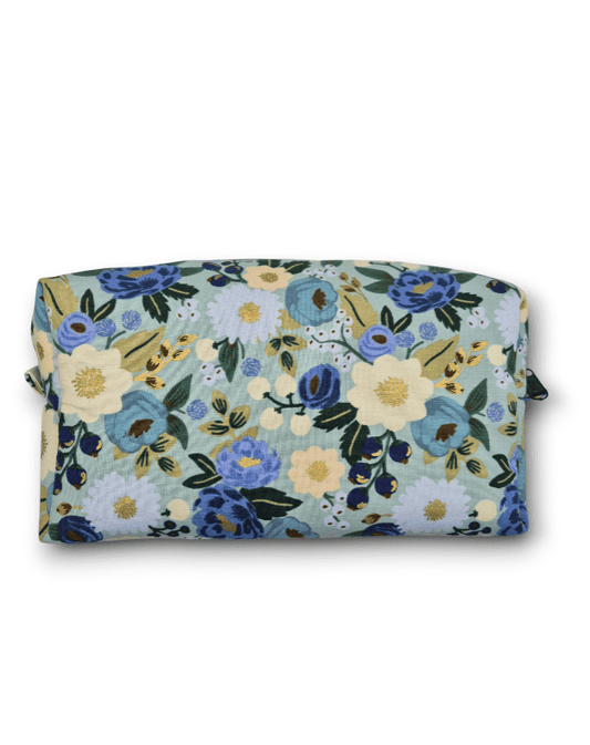 Neceser grande flores azul