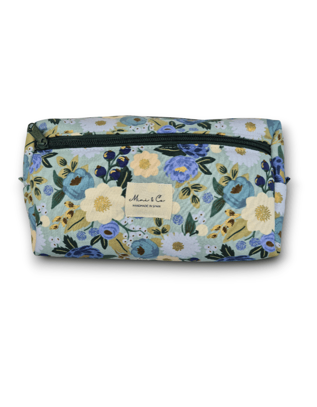 Neceser grande flores azul Mini and co