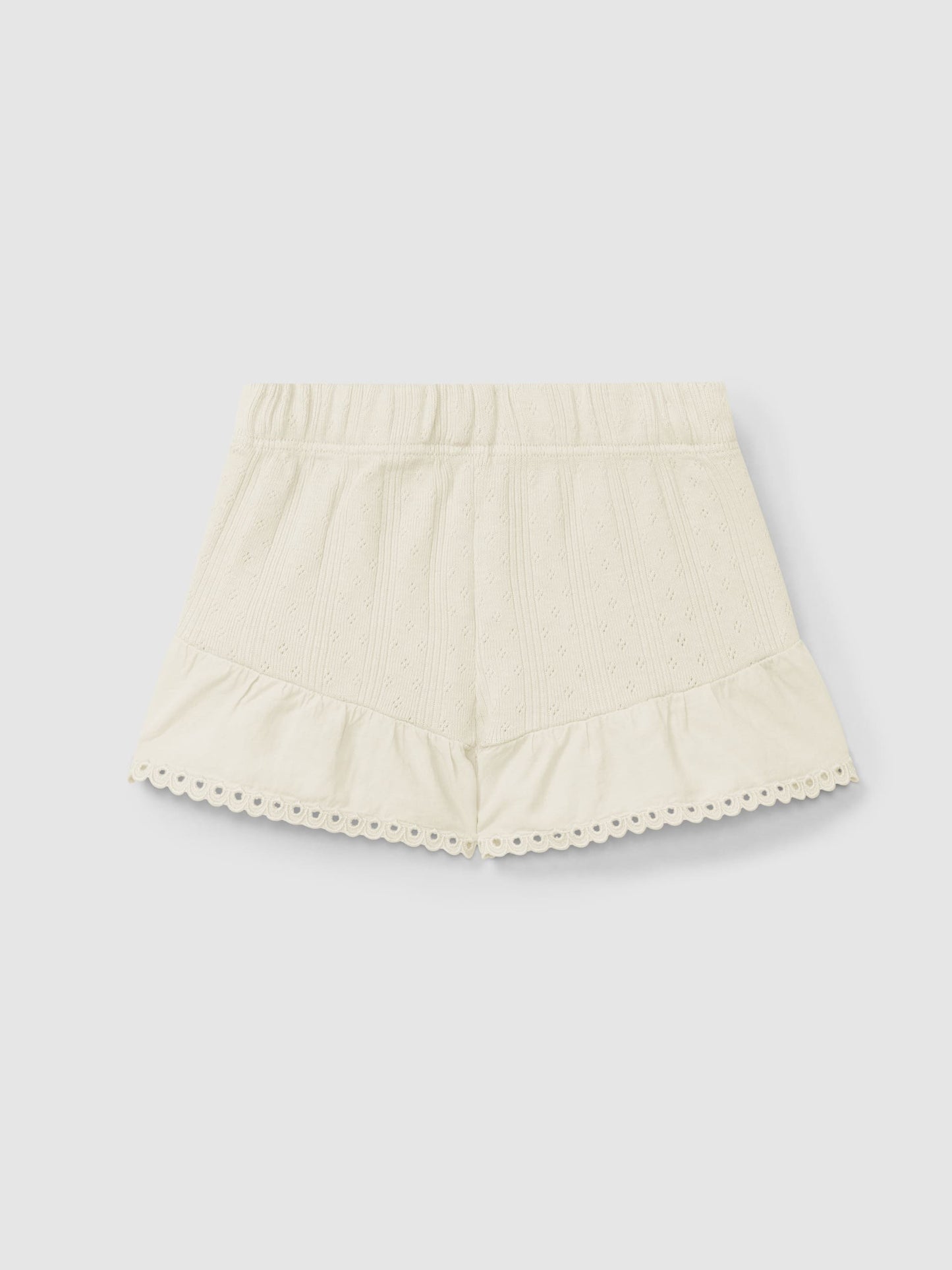 Pantalón corto bordado crudo Snug