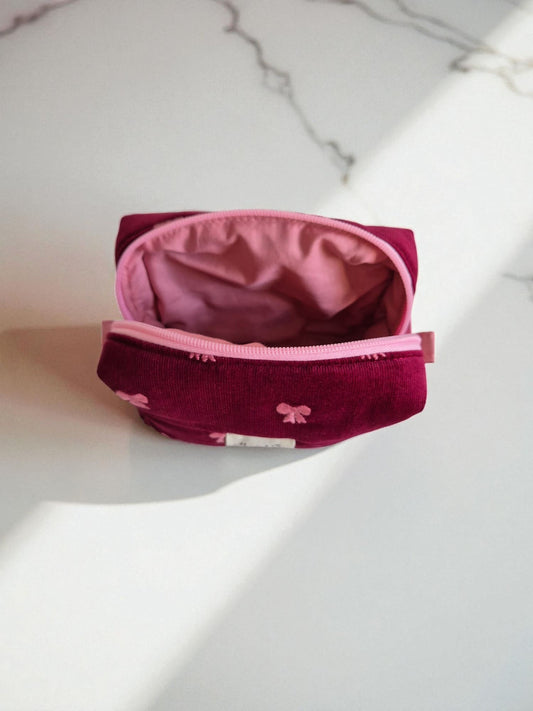 Neceser pequeño pana lazos