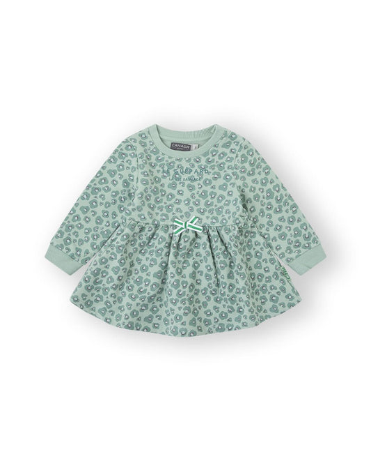 Vestido verde leopardo Canada House