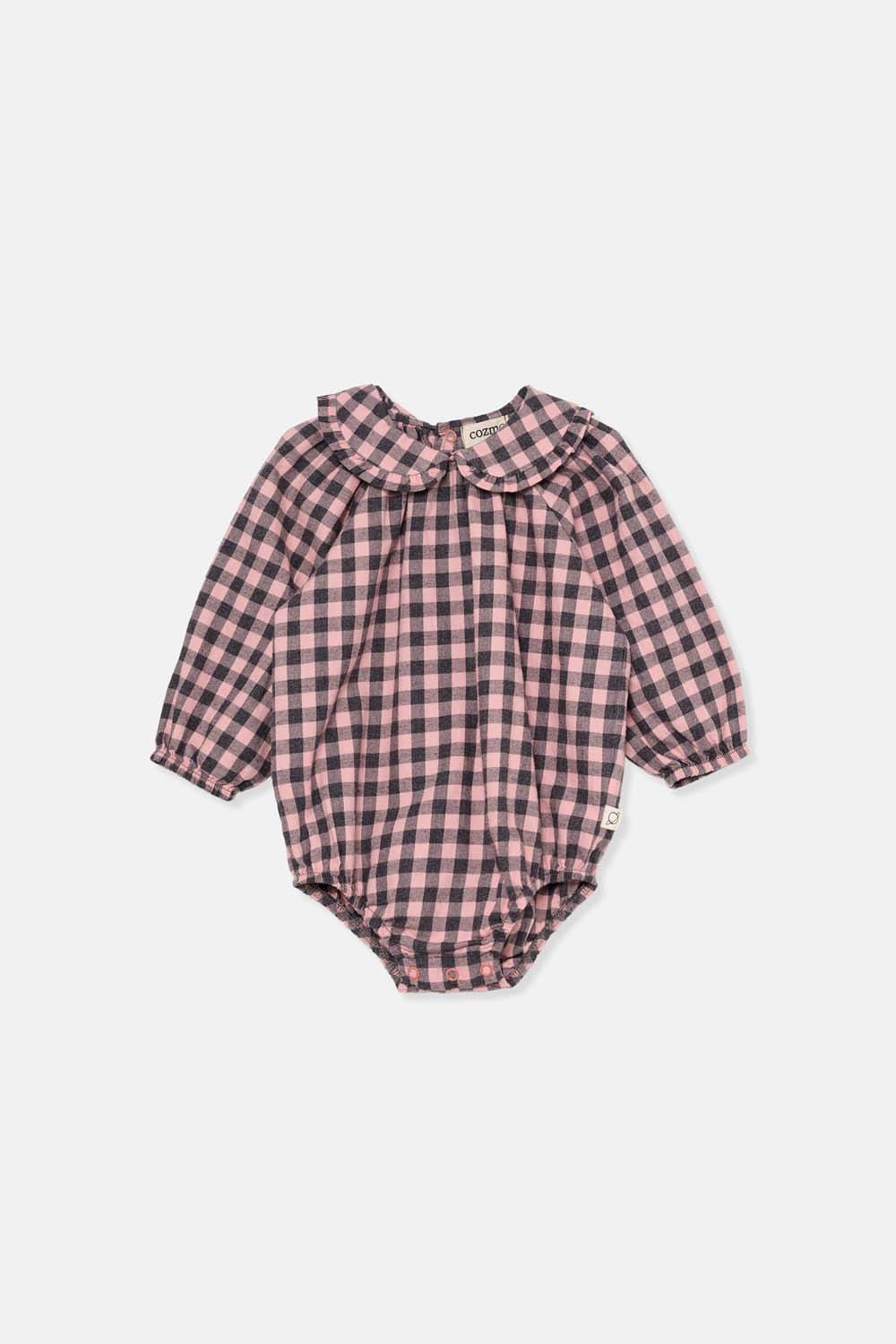 Pelele vichy rosa Cozmo