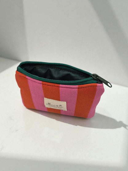 Carterita rosa y rojo