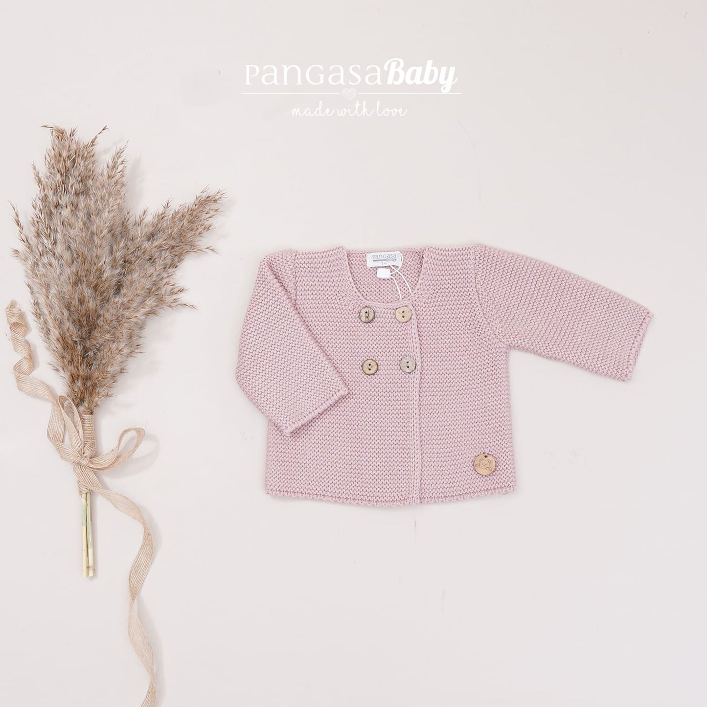Chaqueta cruzada rosa vintage Pangasa Baby