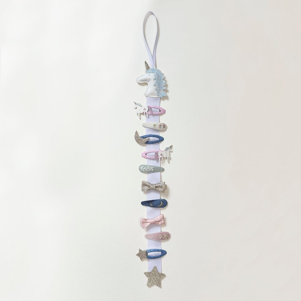 Colgador clips unicornio Rockahula