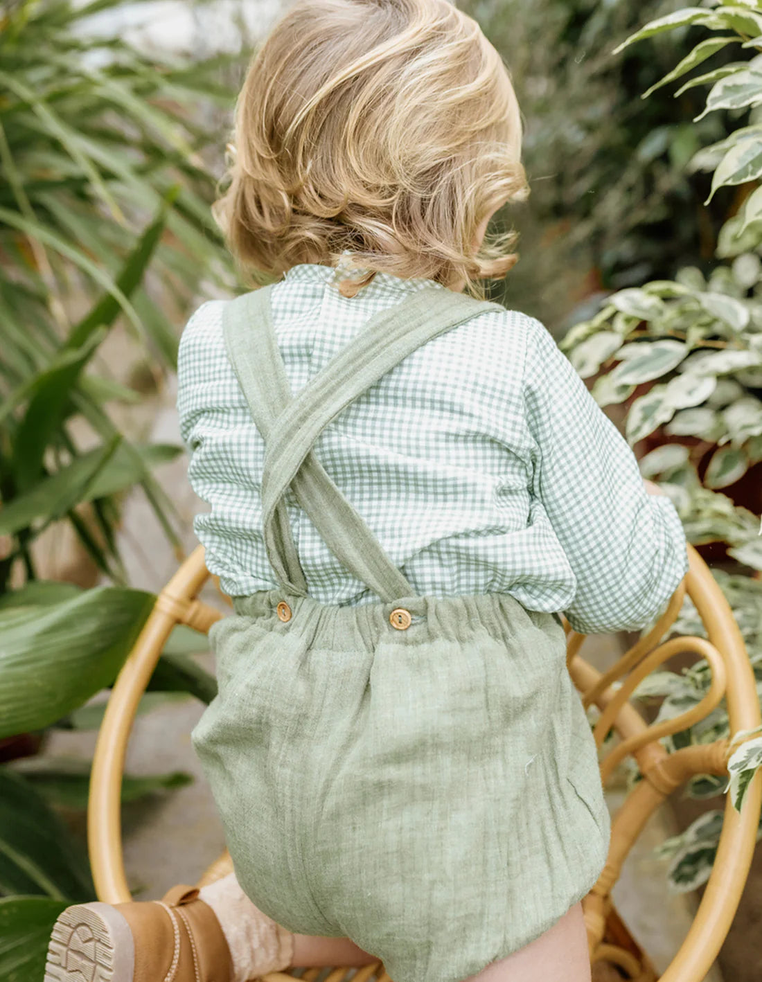 Conjunto vichy verde Popys