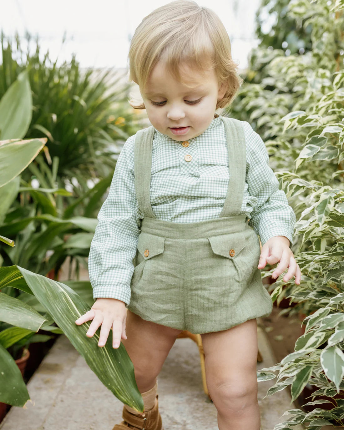 Conjunto vichy verde Popys