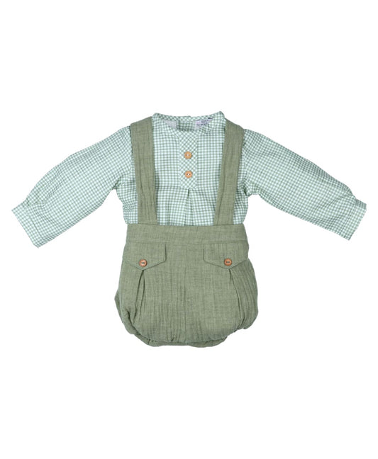 Conjunto vichy verde Popys