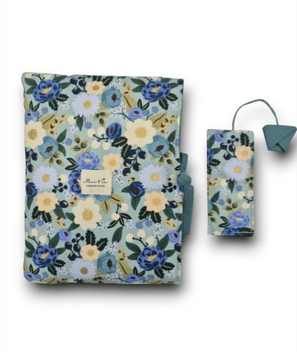 Funda libro flores azul Mini and co