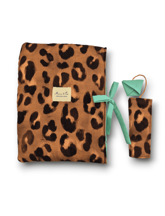 Funda libro leopardo Mini and co