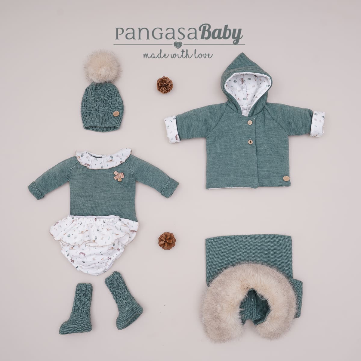 Conjunto niña ciervos Pangasa Baby