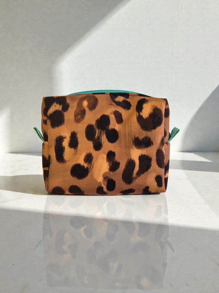 Neceser pequeño leopardo