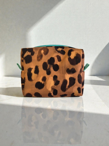 Neceser pequeño leopardo