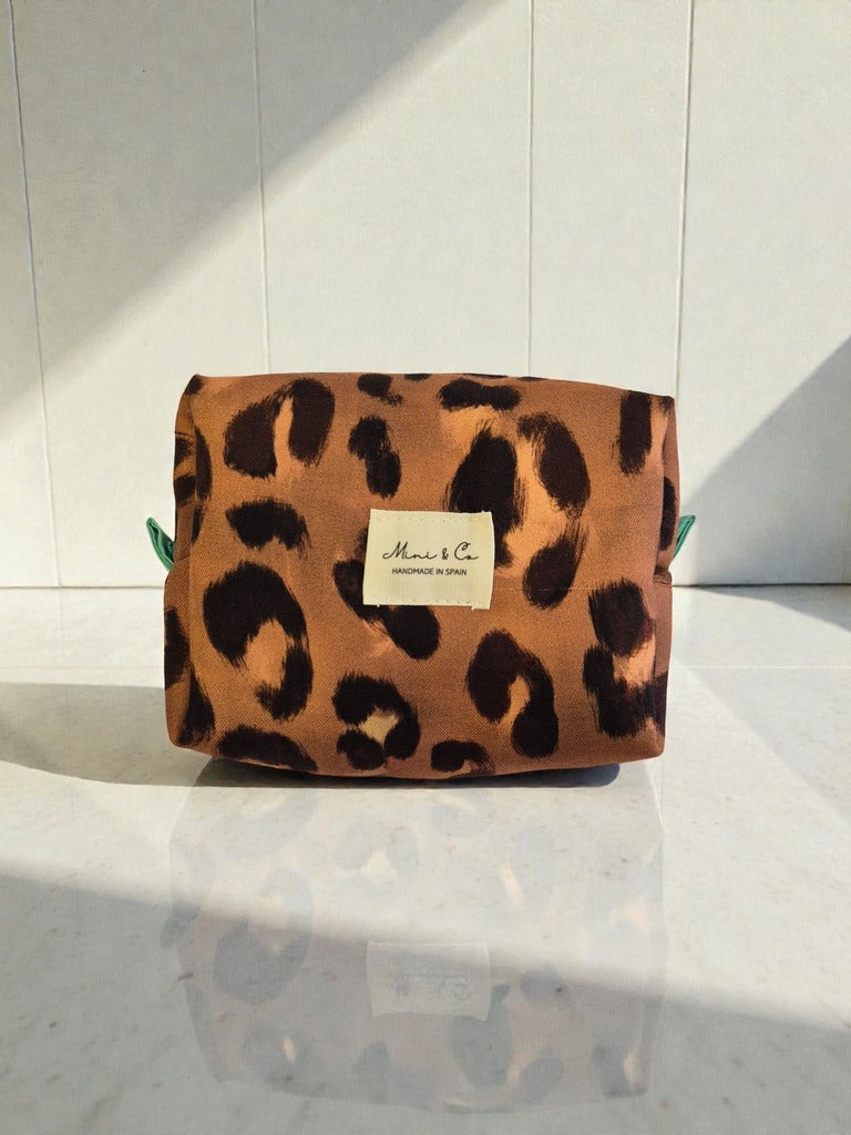 Neceser pequeño leopardo