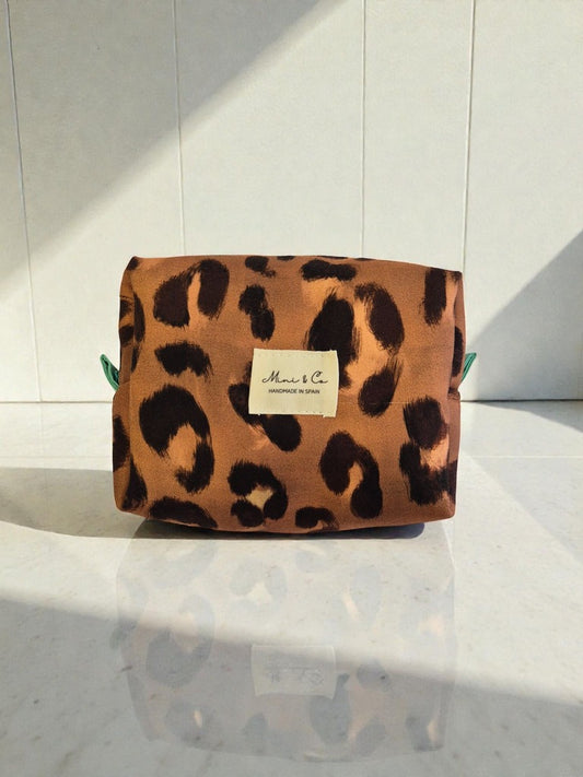 Neceser pequeño leopardo