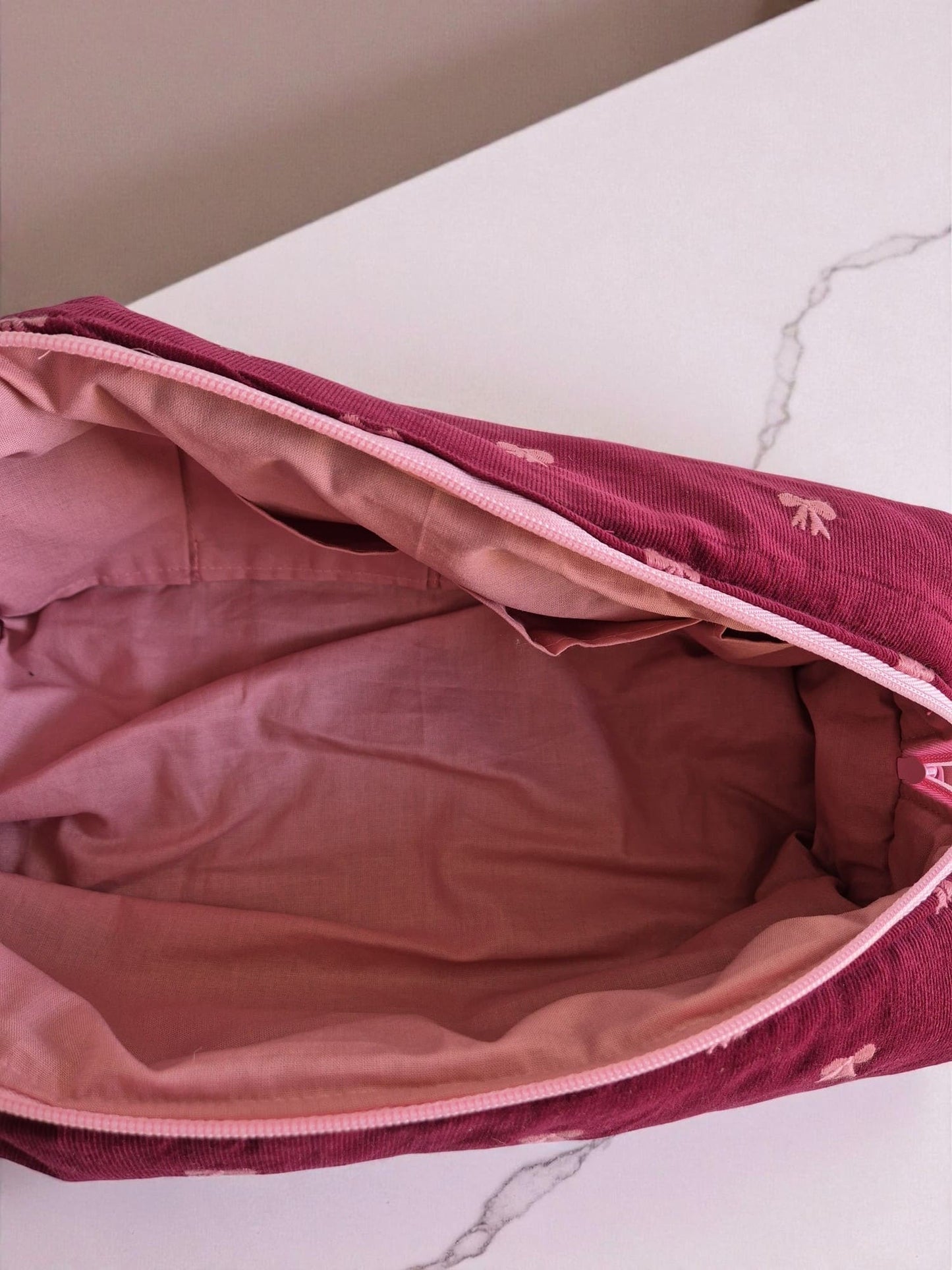 Neceser XXL pana burdeos