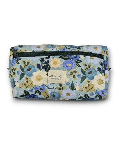 Neceser grande flores azul Mini and co