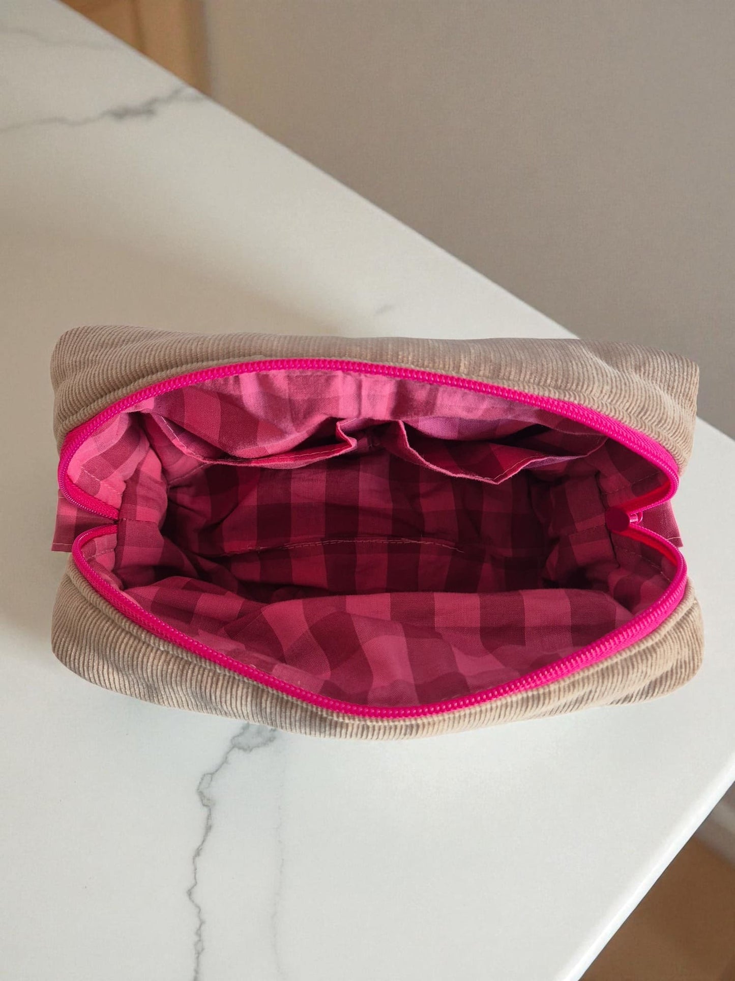 Neceser grande pana beige