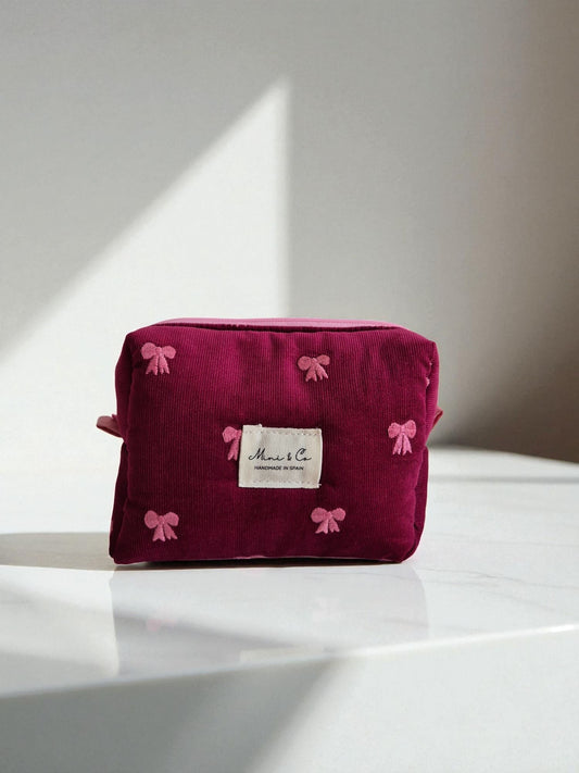 Neceser pequeño pana lazos