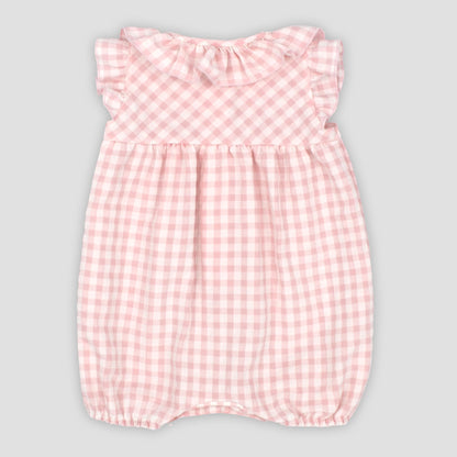 Pelele vichy rosa Rapife