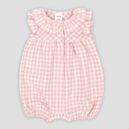 Pelele vichy rosa Rapife
