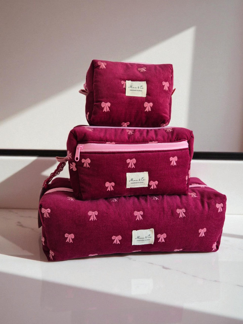 Neceser XXL pana burdeos