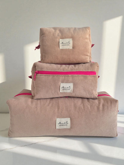 Neceser pana beige XXL