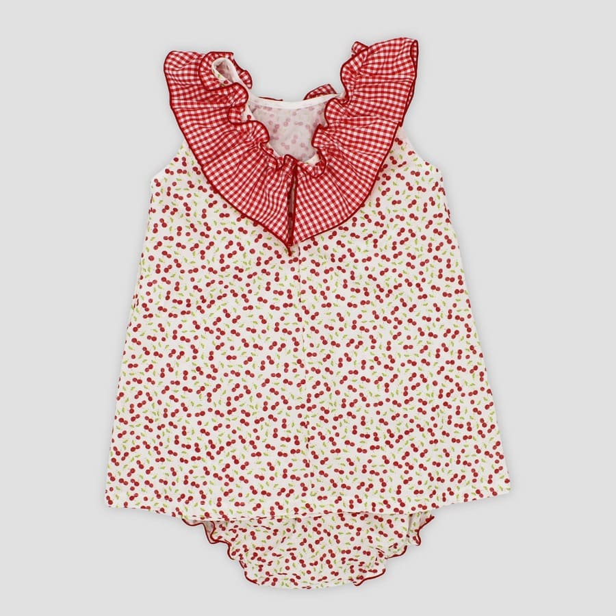 Vestido vichy and cherries Rapife