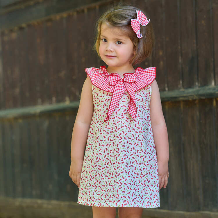 Vestido vichy and cherries Rapife